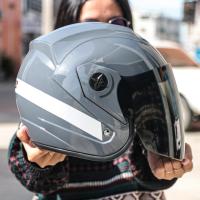 ราคา หมวกกันน็อค SPACE CROWN รุ่น COSMO หมวกกันน็อค Big Size ขนาดเบอร์ XL 60 62cm มาพร้อมกระจกติดหมวกสีชา (17329844759)