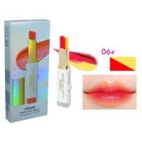 ราคา No 5095 NOVO Double Color Lipstick โนโว ลิปทูโทน ลิปสติก ทูโทนลิป 2 เฉด 2 สี 2 เนื้อสัมผัส สีสวย (18894007502)