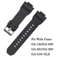 ราคา สายนาฬิกายางกันน้ำเปลี่ยนสำหรับCasio G Shock GA 150 200 201 300 310 GLX Seriesผู้ชายนาฬิกาอุปกรณ์เสริม (19831213045)