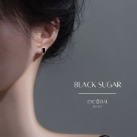 ราคา ESCOBAL ต่างหูเงินแท้ Black Sugar มรกตอัญมณีสีดำ ตุ้มหูเงินแท้ ต่างหูแฟชั่น ตุ้มหูเงินแท้ ต่างหูเกาหลี ต่างหูพลอยแท้ (17135908223)