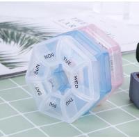 ราคา กล่องใส่ยา ตลับใส่ยา แบบโดนัท กลม 7 วัน ตลับยา กล่องจัดยา กล่องแบ่งยา Pill Box คละสี แบบพกพา กล่องยา D8972490 (14249293113)