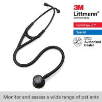 ราคา 3M Littmann Cardiology IV Stethoscope 27 inch 6163 Black Tube Black Finish Chestpiece Stainless Stem and Eartubes (404635069)