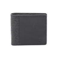 ราคา ELLE HOMME กระเป๋าสตางค์หนังวัวแท้ สไตล์ Business แบบพับสั้น สีดำ รุ่น W8W001 (19257607157)