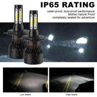 ราคา 1คู่4 LED ด้านข้างไฟหน้ารถ8000LM Auto ไฟหน้ารถมอเตอร์ไซค์แบบ LED H4สำหรับ Proton Exora ปี2009 ปัจจุบันปลั๊กแอนด์เพลย์ (9782232635)