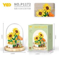 ราคา ตัวต่อเลโก้ดอกไม้ ตัวต่อเลโก้ เลโก้ดอกไม้ DIY ดอกทานตะวัน เลโก้อนุภาคเล็ก ของขวัญสำหรับสาวๆ ตัวต่อเลโก้ สีชมพู บล็อกอาคาร ดอกไม้เล็ก ๆ (19795080789)
