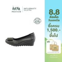 ราคา POLO CLUB รองเท้าหนังแท้ รุ่น P1919 สีดำ รองเท้าคัทชูผู้หญิง รองเท้าหัวมน ส้นเตารีด ส้นสูง1 5นิ้ว รองเท้าทำงานผู้หญิง (9980301510)