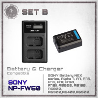 ราคา แบตกล้อง Sony NP FW50 Type C Micro USB สำหรับกล้อง Sony A5000 A5100 A6000 A6300 A6400 A6500 A7 A7II A7RII (19643004011)