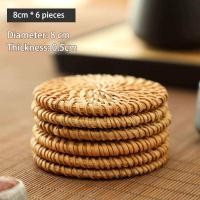 ราคา ที่รองแก้วหวาย จานรองแก้วน้ำ แผ่นรองแก้ว แผ่นรองหม้อ งานหวายนำเข้า ของขวัญ ของฝาก มีหลายไซส์ (19803120591)