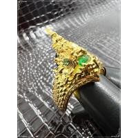 ราคา แหวนทอง เสริมโชค เสริมบารมี แหวนพญานาค แหวนนาคราช ชุบทองแท้ (14514379275)