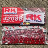 ราคา โซ่RK โซ่สีแต่ง RK 420 120ข้อ สำหรับสเตอร์420 มี4สี ของแท้100 โซ่RK โซ่สี โซ่420 (19485868212)