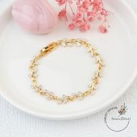 ราคา พร้อมส่ง สร้อยข้อมือใบมะกอกทอง สร้อยข้อมือสีทอง18K สร้อยข้อมือเกาหลีทอง24K สร้อยข้อมือ XUPINGใส่อาบนำ้ได้ ไม่ลอก ไม่ดำ (7681500993)