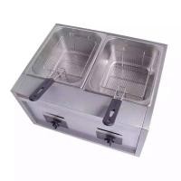 ราคา HL82หม้อทอดเตาแก๊ส หม้อทอดอ่างคู่ Deep Fryer เตาทอดเฟรนฟราย 12L (12416451741)