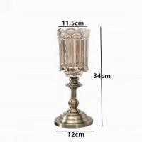 ราคา แจกัน แก้วคริสตัลสีบรอนซ์ แจกันดอกไม้ MH 153 ของแต่งบ้านหรู สไตล์ยุโรปแต่งบ้านทันสมัย (17329441971)