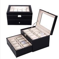 ราคา พร้อมส่ง กล่องนาฬิกา กล่องเก็บนาฬิกา กล่องใส่นาฬิกา 3เรือน 6เรือน 10เรือน 12เรือน 20เรือน 24เรือน ข้อมือ ฝากระจก มีตัวล็อก สีดำ Watch Box มี6ขน (15692643423)