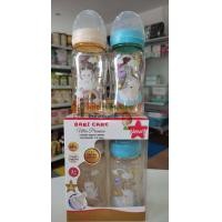 ราคา Babi Care ขวดนมสีชาคอกว้าง ขวดนมไตรตัน ทนความร้อนสูง (19297487541)