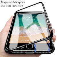 ราคา IPhone 7 Plus Case iPhone 8 PLUS Case Luxury 360 แม่เหล็กซิลิโคนโลหะตัวรองกระจกฝาหลัง (443380372)