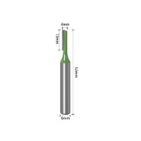 ราคา ดอกกัดเราเตอร์ แบบฟันตรง Router Bit สําหรับงานไม้ (17869443713)
