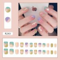 ราคา เล็บปลอม R241 R280 เล็บปลอมสำเร็จรูป เล็บปลอมกันน้ำ เล็บปลอมสำเร็จรูปกล่องละ 24 ชิ้น เล็บปลอมทาสีแล้ว เล็บปลอมสำเร็จรูป (13678671747)