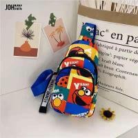 ราคา JOHNN กระเป๋าคาดอก วัสดุผ้าใบ กระเป๋าสะพายข้างเด็กชาย คาดอกเด็กชาย สมัย เด็กเย็น กระเป๋าคาดอกลายการ์ตูน กระเป๋าคาดอกเด็กชาย (13658774063)