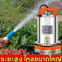 ราคา ปั๊มน้ำ เครื่องสูบน้ำ DC Pump ปั้มดูดน้ำ 300W ปั๊มน้ำไดโว่ฐานเหล็ก ท่อออก 1 นิ้ว 12V 24V วไดโว่ ปั๊มแช่ สแตนเลส ปั๊มจุ่ม โซล่าเซลล์ สายไฟ 5 เมตร (19805825147)