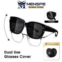 ราคา MENSPE แว่นตากันแดดแว่นสายตาสั้นพับเก็บได้แว่นกันแดด TAC โพลาไรซ์พับเก็บได้สวมทับแว่นตาผู้ชายผู้หญิง UV400สวมทับแว่นตาป้องกันการฮู้ดกล้องแว่นตากันแดดสำหรับท่องเที่ยวกลางแจ้งขับรถ (19979966177)