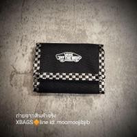 ราคา Vans กระเป๋าสตางค์ 3 พับ แต่งขอบผ้าลายสก็อต ผ้าหนา ช่องเยอะ โลโก้นูน (19264178172)