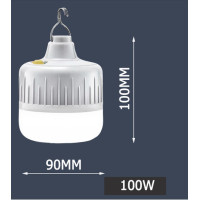 ราคา หลอดไฟ หลอดไฟตั้งแคมป์ LED 50W 100W 200W หลอดไฟพกพา หลอดไฟฉุกเฉิน แสงขาวหลอดไฟปิงปอง สว่างมาก ประหยัดไฟ 8 10hours (16180731910)