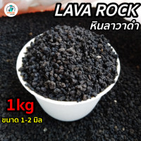 ราคา หินภูเขาไฟดำ หินลาวาดำ Black lava บรรจุถุง 1 กิโล ขนาด1 2 มิล วัสดุปลูก ผสมดิน โรยหน้ากระถาง แคคตัส กระบองเพชร บอนไซ (17419407477)