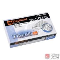 ราคา Elephant ลวดเย็บกระดาษ ไททาเนีย No 3 24 6 จำนวน 1 กล่อง (9657497198)
