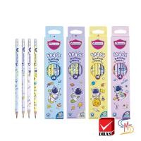 ราคา Master Art มาสเตอร์อาร์ต ดินสอ ดินสอดำ 2B แฟนซี Space no 3 12แท่ง (18893193083)