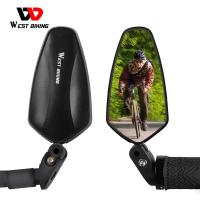 ราคา WEST BIKING จักรยาน Handlebar กระจกมองหลังปรับ360 หมุน MTB กระจกจักรยาน HD มุมกว้างกระจกมองหลังอุปกรณ์เสริมความปลอดภัย (19849688584)