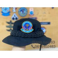 ราคา หมวกปีกสีดำถักเชือกดำล้วนพร้อมอาร์มทหารพรานติดตีนตุ๊กแกหน้าหมวก (16445246730)