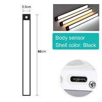 ราคา 3 Color ไฟตู้ LED บางเฉียบ Wireless Motion Sensor USB ชาร์จแม่เหล็กตู้เสื้อผ้าโคมไฟสำหรับห้องตู้เสื้อผ้าห้องครัวในร่ม Night Light (19715138245)