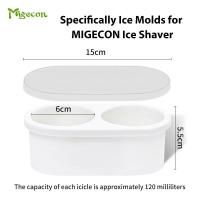 ราคา Migecon แม่พิมพ์น้ำแข็งซิลิโคนสำหรับเครื่องทำน้ำแข็งใสเครื่องทำน้ำแข็งแต่ละอันสำหรับ2แท่ง120น้ำแข็งเครื่องทำครีมแม่พิมพ์ทำน้ำแข็งโคนหิมะสำหรับใช้ในบ้าน (19613800924)