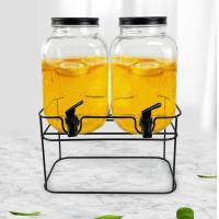 ราคา ชุดโถจ่ายน้ำหวาน 4 ลิตร มีก็อก พร้อมฐานตั้ง โหลจ่ายน้ำมีก็อก โถจ่ายน้ำผลไม้ โหลแก้วจ่ายเครื่องดื่มมีก็อก โถแก้วจ่ายเครื่องดื่ม4ลิตร โถแก้วคู่ โถจ่ายน้ำ (19668172392)