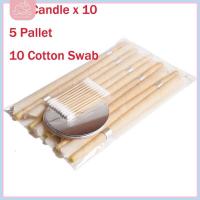 ราคา 10 ชิ้น เทียนหู สไตล์ทรัมเป็ต น้ำยาล้างขี้หู กำจัดขี้ผึ้งฮอร์นปลั๊กอุดหู เทียนขี้หู พร้อมสำลีก้าน (19532190473)