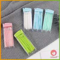 ราคา AllWell ไม้จิ้มฟันกล่องพลาสติก สีสันไม่เป็นอันตราย 2 ด้าน แบบซอง ครัวขนาดเล็กไม้จิ้มฟัน toothpicks (15219026161)