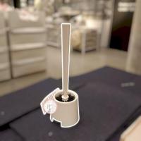 ราคา IKEA อิเกีย แปรงล้างห้องน้ำ พร้อมที่เก็บ แปรง แปรงล้างส้วม แปรงทำความสะอาด Toilet brush holder (14527315695)