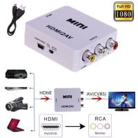ราคา จัดส่งที่รวดเร็ว กล่องแปลง HDMI to AV RCA หัวแปลง HDMI เป็น AV HDMI to AV converter ตัวแปลงสัญญาณ HDMI2AV D PHONE (15359438481)