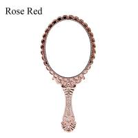 ราคา ความรู้สึกดีผู้หญิงย้อนยุควินเทจสร้างสรรค์กระจกแต่งหน้าถือกระจกรูปแบบจับลูกไม้กระจก (11696792194)