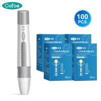 ราคา Cofoe Lancing Devices 50 Lancets การทดสอบเบาหวานปากกาปรับความลึก Lancing ปากกาสำหรับ Cupping Therapy และได้รับ Capillary เลือดตัวอย่าง (15430050808)