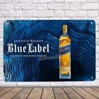 ราคา Johnnie Walker Blue Label Metal Tin Sign Restaurant Decoration Painting Kitchen Decor 03 (9027349398)