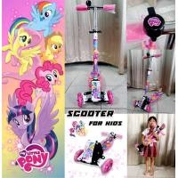 ราคา Scooter For Kids สกู๊ตเตอร์ขาไถ3ล้อมีกริ่ง Pony โพนี่ เป็นที่ชื่นชอบของเด็กๆ พับเก็บได้ พกพาสะดวก คอปรับระดับได้ระดับ มีกริ่ง (17311977951)