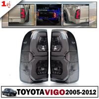 ราคา Vigoไฟท้าย VigoTaillight Revoไฟท้าย สีสโมค for TOYOTA HILUX VIGO CHAMP 2005 2014สามารถนำไปใส่รุ่นธรรมดาได้ ไฟซ้าย ไฟขวา รวมชุดสายไฟ และหลอดไฟ (20114293156)
