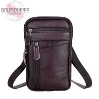 ราคา หนังแท้ผู้ชายกระเป๋าสะพายธุรกิจ Messenger ได้สบายๆซิปโทรศัพท์กระเป๋า (19619732371)