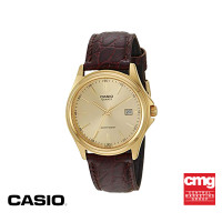 นาฬิกาข้อมือ Casio Lady Watch Leather Band Gold Tone Gold Dial LTP-1183Q-9ADF
