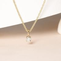 ราคา Grace Fine Jewelry สร้อยคอทองแท้ 9K เพชรแท้มินิมอล (19164005269)