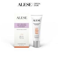 ราคา NEW ALESE ANTI MELASMA AND WHITENING SUNSCREEN SPF 50 PA ครีมกันแดด ปกป้องพร้อมบำรุง ลดโอกาสการเกิดฝ้า ผิวกระจ่างใส เป็นไพรเมอร์ก่อนแต่หน้าได้ ขนาด 30g (19660011340)
