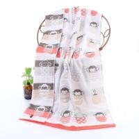 ราคา ผ้าเช็ดตัวสาลู ผ้าขนหนูสาลูทอ3ชั้นขนาด70 140cm (19094958942)