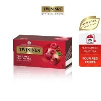 ราคา ทไวนิงส์ ชาแต่งกลิ่น โฟร์ เรด ฟรุ้ต ชนิดซอง 2 กรัม แพ็ค 25 ซอง Twinings Four Red Fruits Flavoured Tea 2 g Pack 25 Tea Bags (13392805661)
